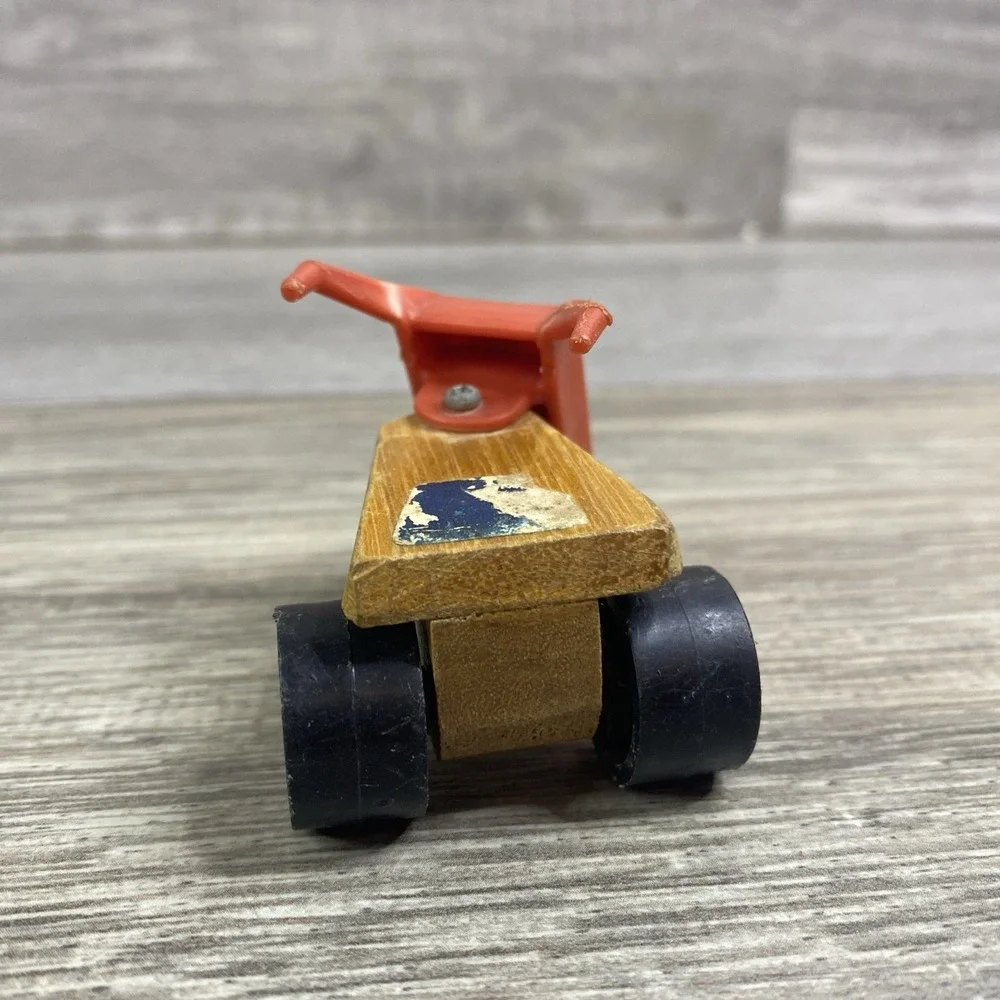 Vtg Mattel Camp Putt Putt Speedway 3 Wheeler 1973 Korea Wood Plastic Cycle‎ Bike